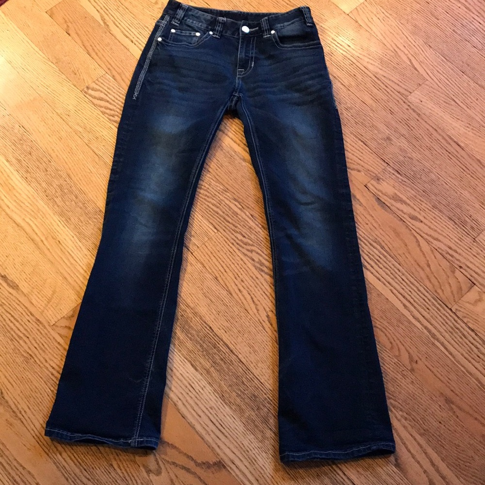 Rock ‘n’ roll cowgirl mid rise boot cut jeans